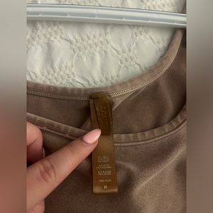 SKIMS Outdoor Basics Wide Neck Bralette in Camel